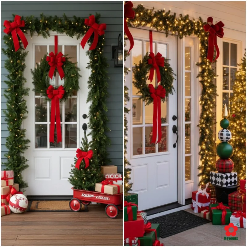 50+ Ý tưởng trang trí Noel trước cửa nhà đơn giản, đẹp lung linh