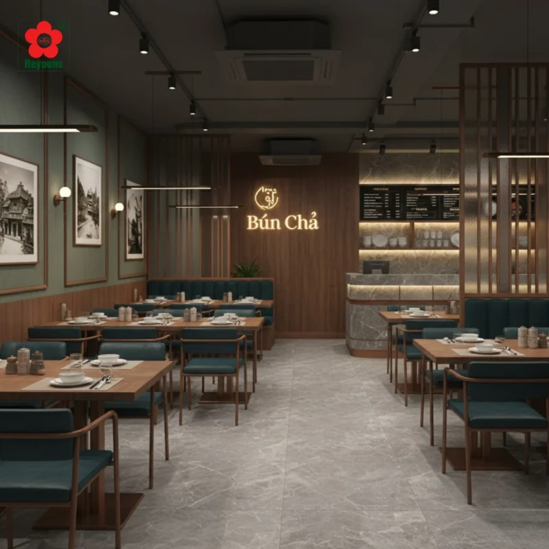 10+ Ý tưởng thiết kế quán bún chả đẹp, hút khách ngay từ cái đầu tiên