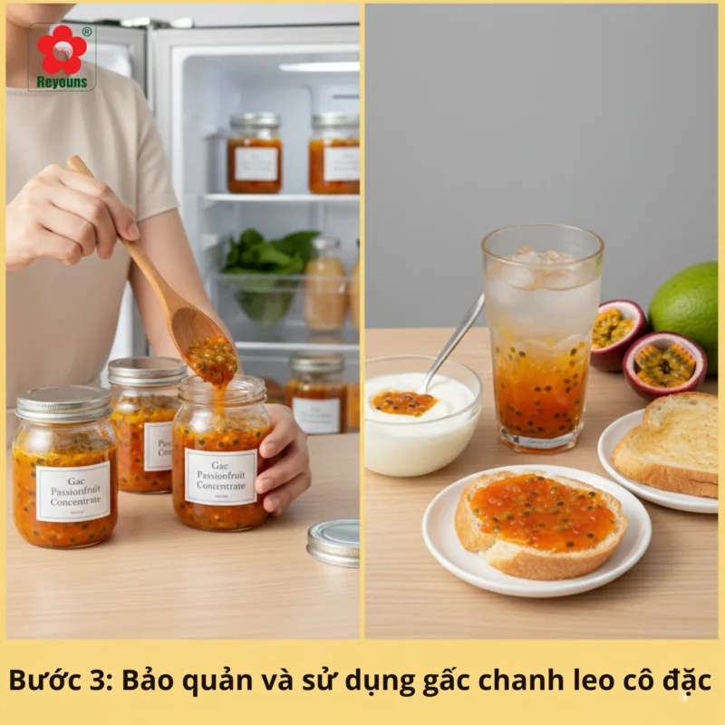 Cách làm gấc chanh leo đường phèn cô đặc tại nhà dễ làm, để được lâu