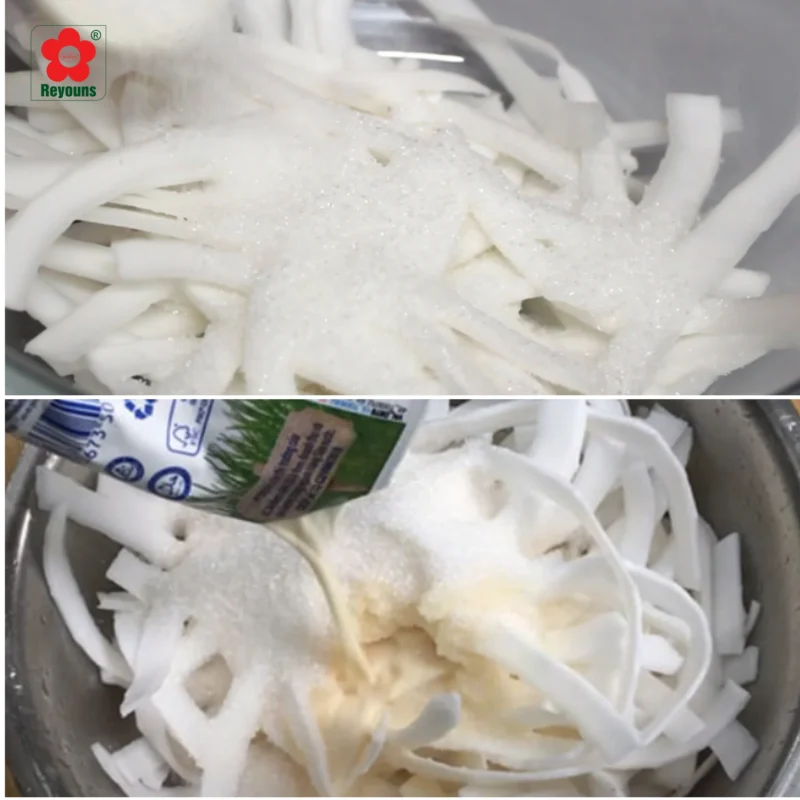 Cách làm mứt dừa non sữa tươi thơm ngon cho mâm mứt ngày Tết