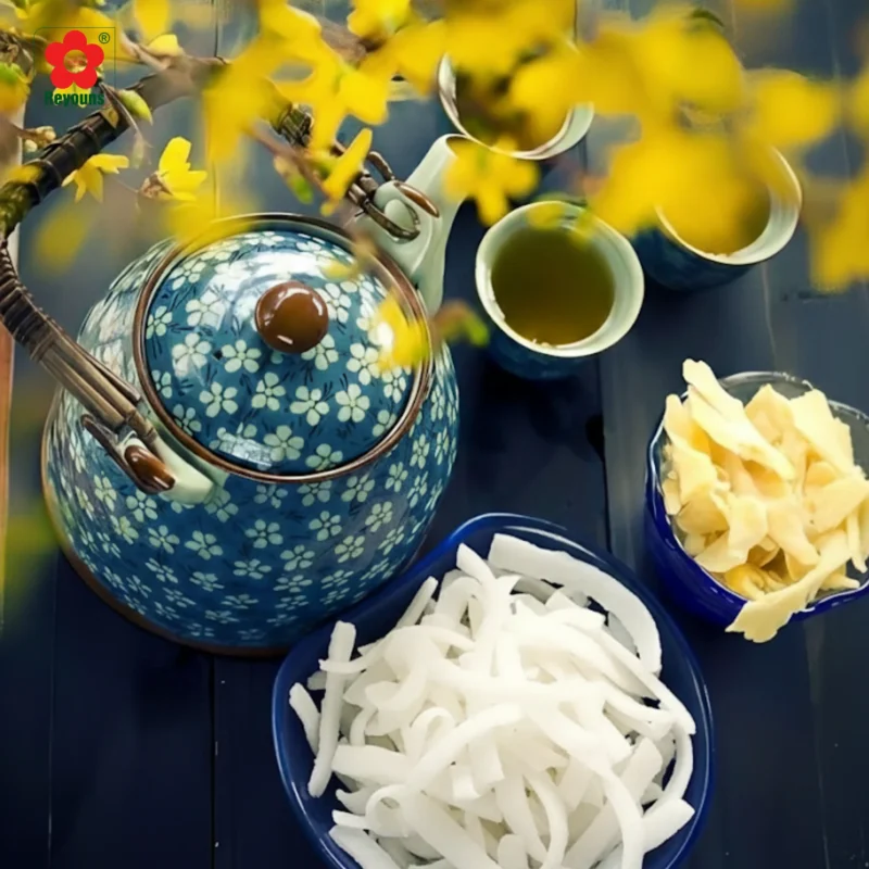 Cách làm mứt dừa non sữa tươi thơm ngon cho mâm mứt ngày Tết