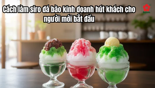 Cách làm siro đá bào kinh doanh hút khách cho người mới bắt đầu