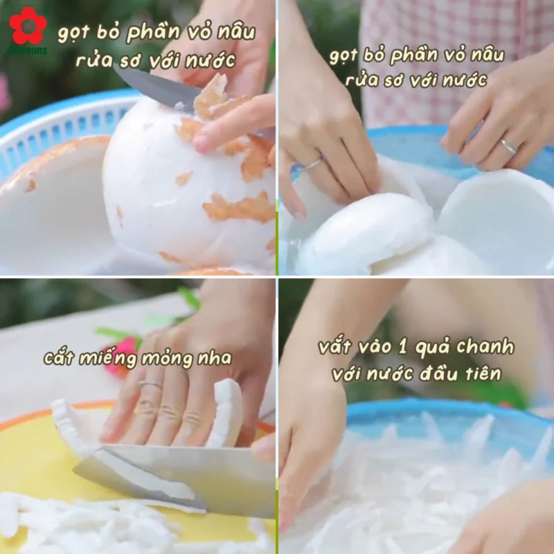 Cách làm mứt dừa sữa ông thọ thơm béo, trắng dẻo cực đơn giản tại nhà