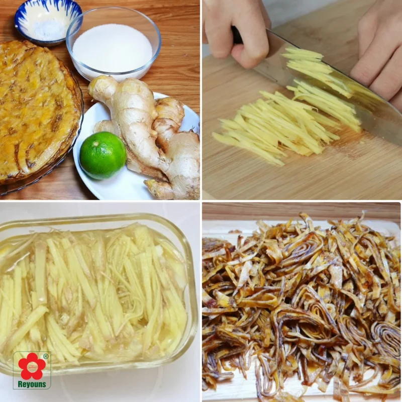 Cách làm mứt gừng dẻo với chuối khô thơm ngon, lạ miệng ngày Tết