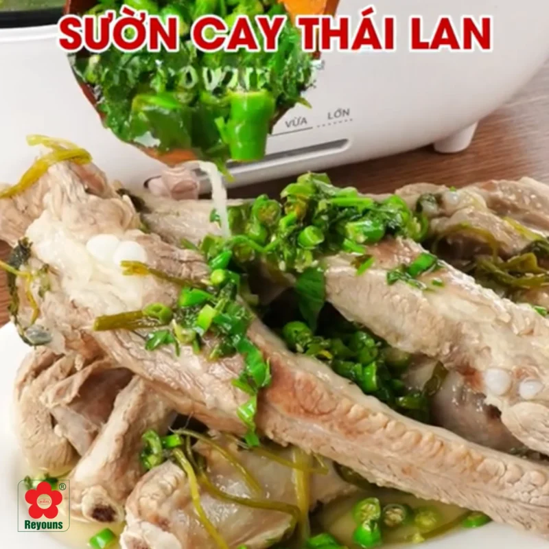 Cách làm tháp sườn cay Thái Lan đơn giản, đậm đà chuẩn vị