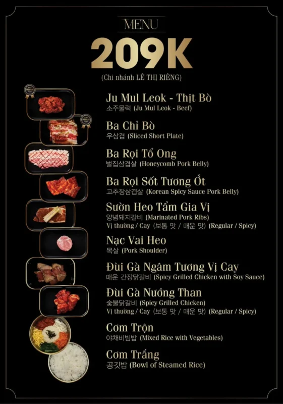 Khám phá Menu Meat and Meet BBQ, giá buffet và review chi tiết