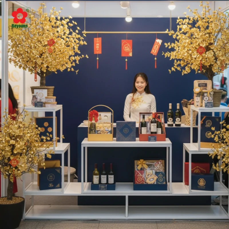 10+ Ý tưởng trang trí quầy Tết đẹp, hút khách hiệu quả dịp Tết 