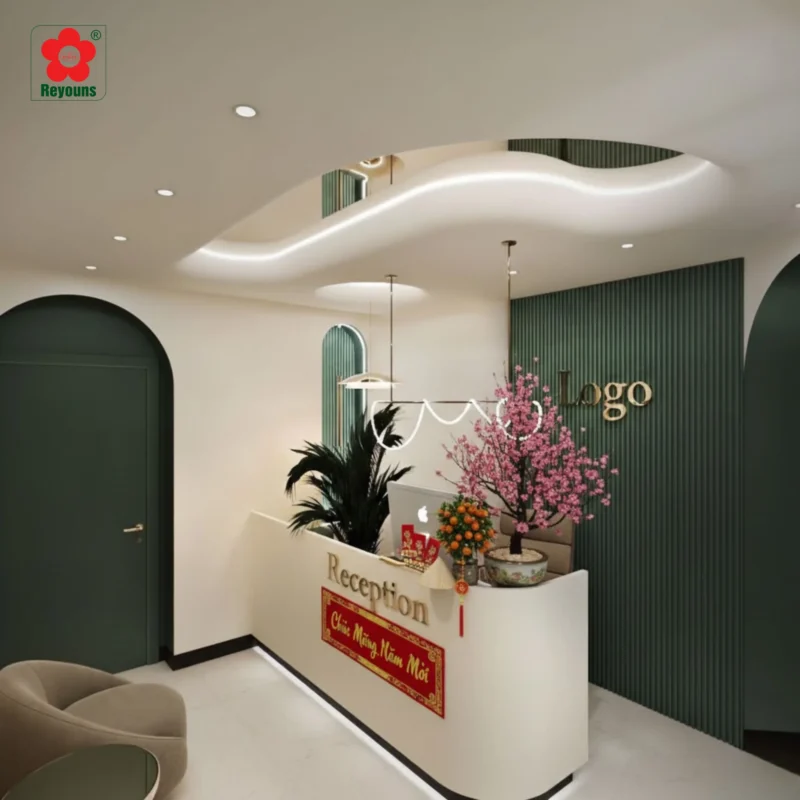 
10+ Ý tưởng trang trí tết quầy lễ tân chuẩn phong thủy, thu hút tài lộc
