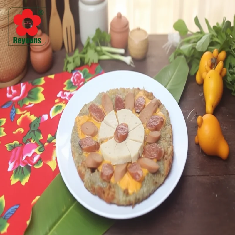 Cách làm pizza bánh chưng giòn rụm, chữa ngán sau Tết