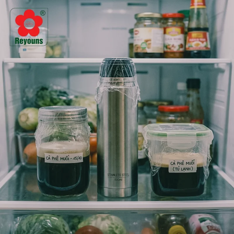 cà phê muối để tủ lạnh được bao lâu