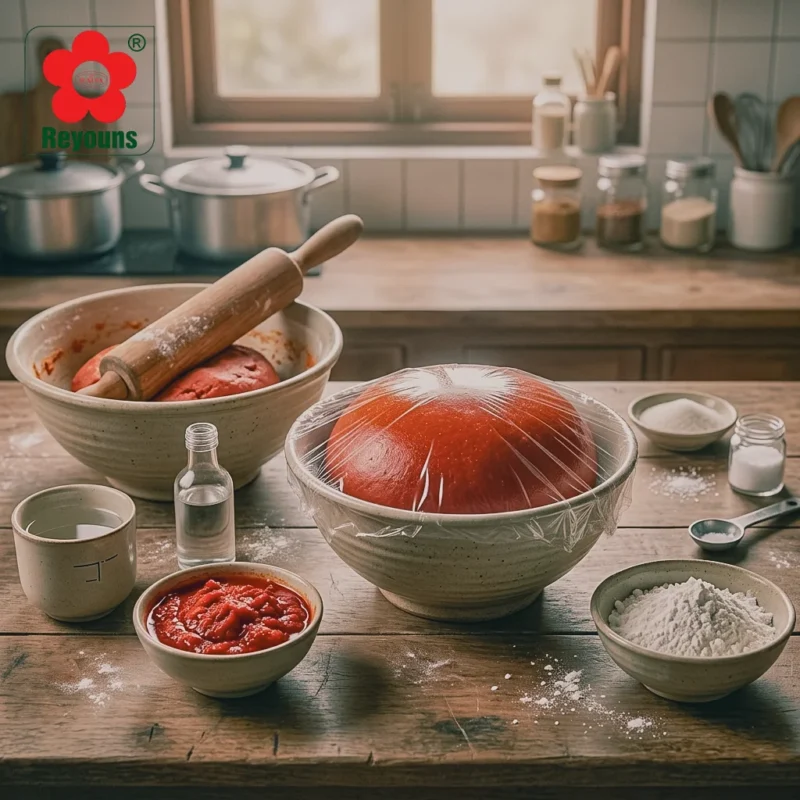 cách làm bánh gấc bằng bột nếp