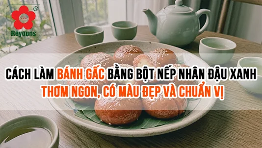 cách làm bánh gấc bằng bột nếp