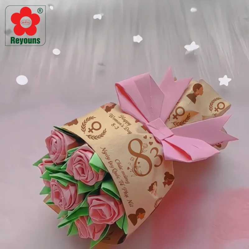 Cách làm bó hoa 8 3