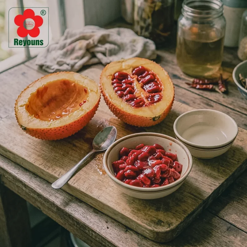 cách làm bột gấc bằng nồi chiên không dầu