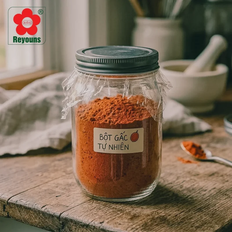 cách làm bột gấc bằng nồi chiên không dầu