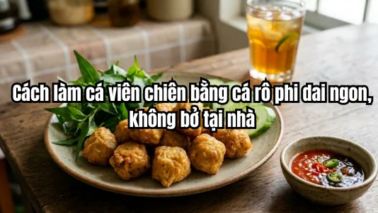 Cách làm cá viên chiên bằng cá rô phi dai ngon, không bở tại nhà