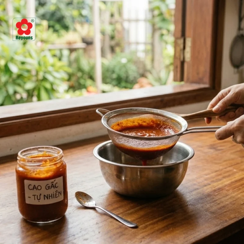 Cách làm cao gấc thơm đậm, sánh mịn để dùng lâu dài