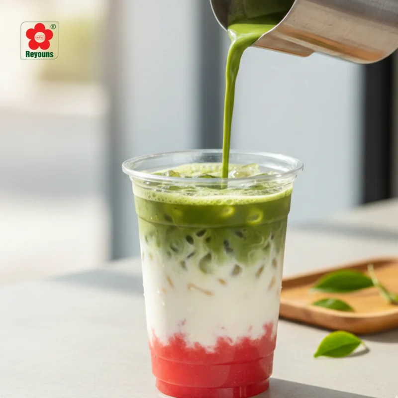 Cách làm matcha latte dưa hấu đỏ thanh mát, dễ làm cho người mới