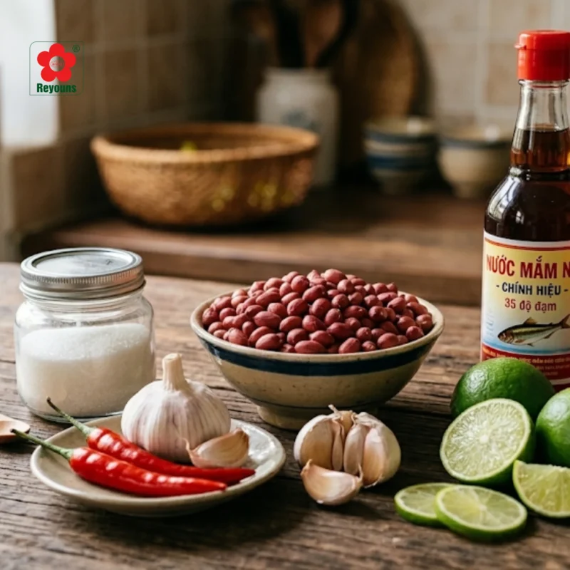 Cách làm nước tương đậu phộng ăn bún thịt nướng, nem nướng cực ngon tại nhà 