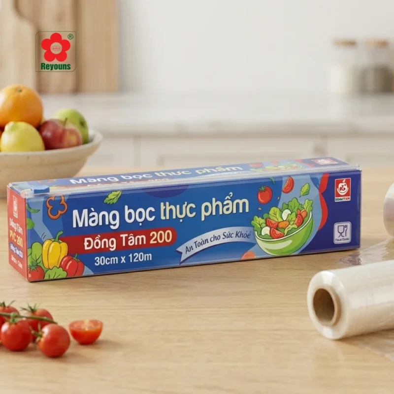 Màng bọc thực phẩm Đồng Tâm an toàn, bám dính tốt, tiện lợi cho mọi gia đình