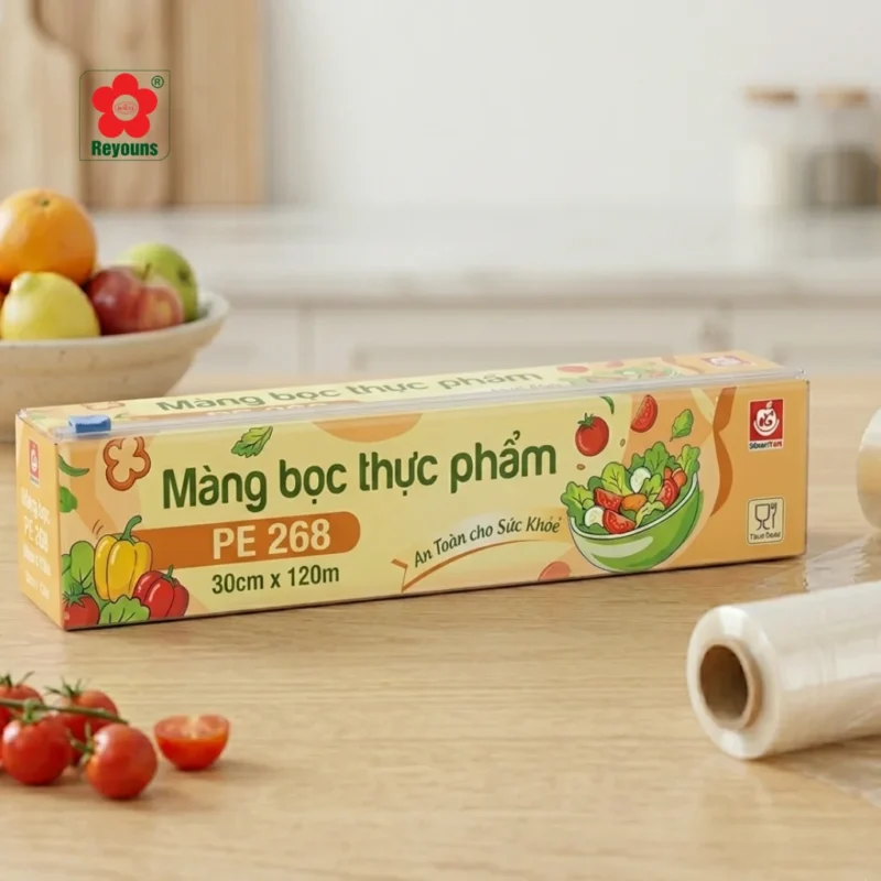 Màng bọc thực phẩm Đồng Tâm an toàn, bám dính tốt, tiện lợi cho mọi gia đình