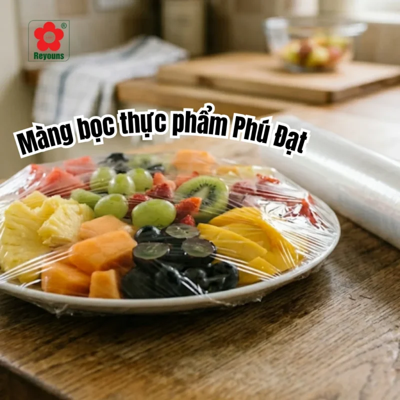 Màng bọc thực phẩm Phú Đạt bền dẻo, tiện lợi và an toàn khi dùng hằng ngày