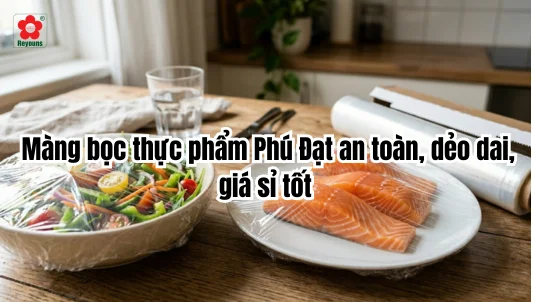 Màng bọc thực phẩm Phú Đạt an toàn, dẻo dai, giá sỉ tốt