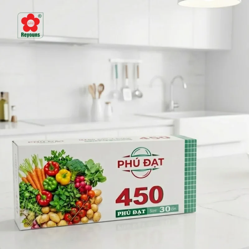 Màng bọc thực phẩm Phú Đạt an toàn, dẻo dai, giá sỉ tốt